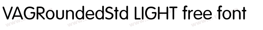 VAGRoundedStd LIGHT free font download字体转换